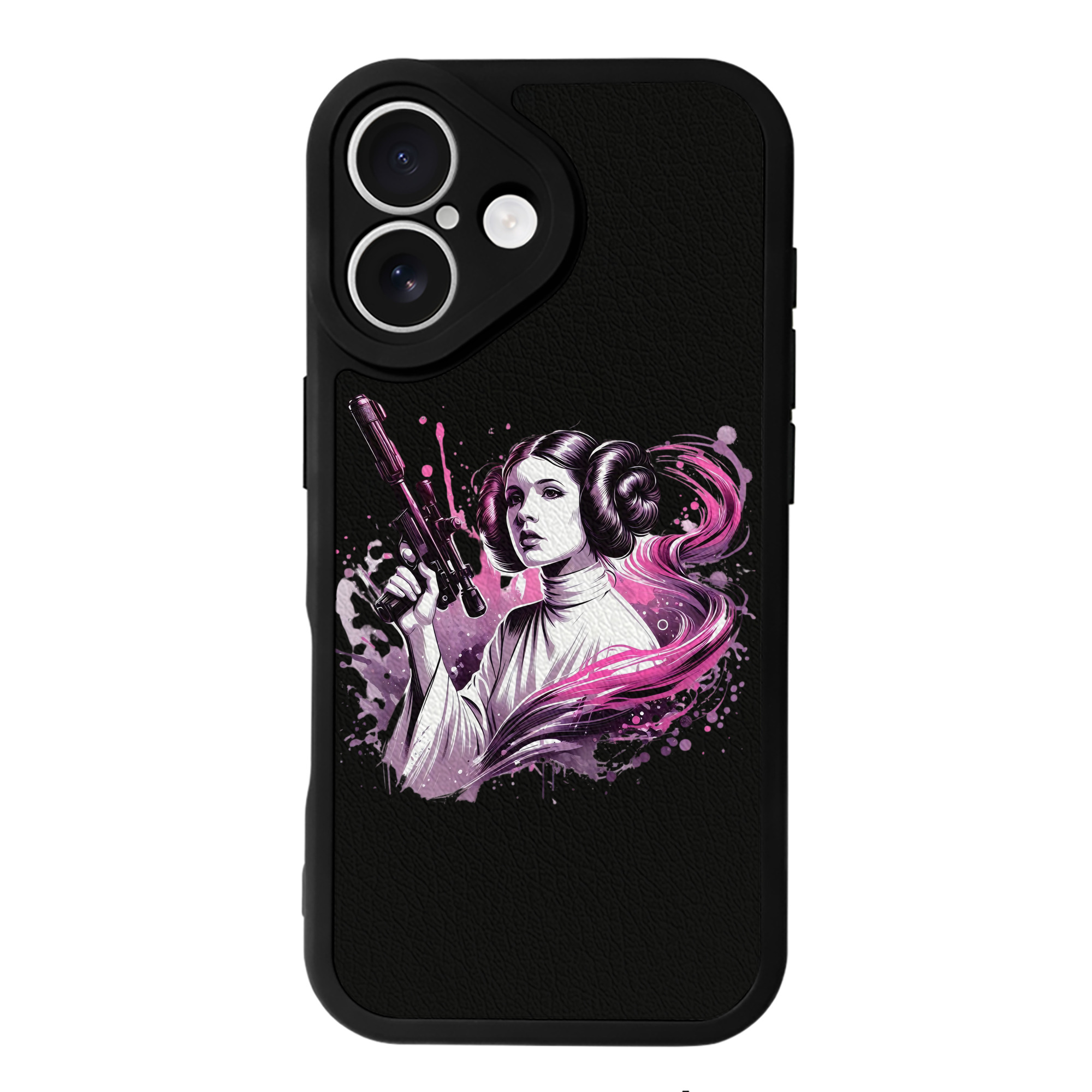 （画像用） スター・ウォーズ Star Wars 【iPhone 16シリーズ対応】シリコンスマホケース（レザー調） 材質：シリコン